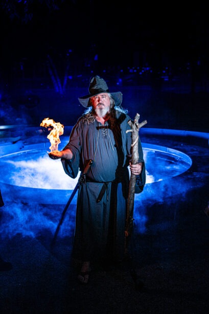 img="Gandalf cosplay with Wayne Thomas Batson and Eric Wyatt Photography"